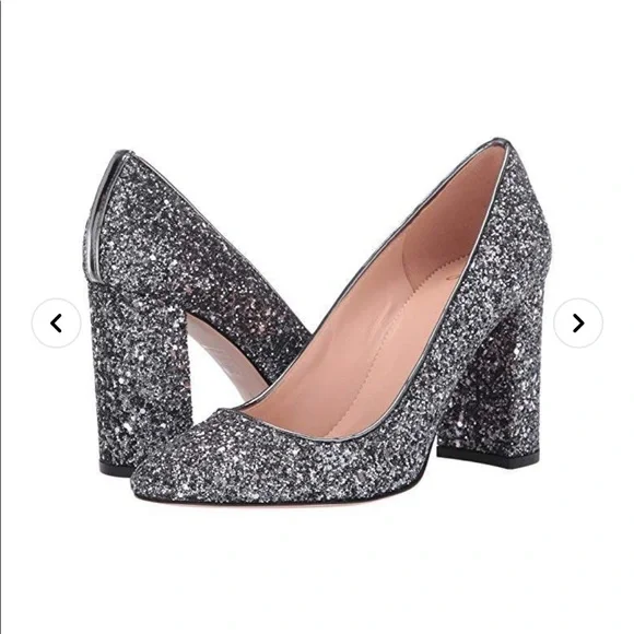 J. Crew glitter heels - Picture 1 of 4